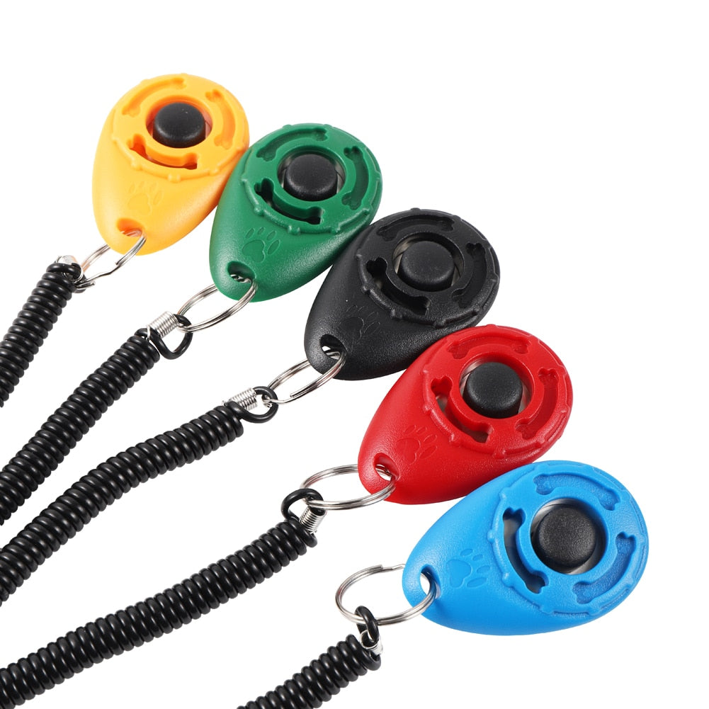 Dog Training Clicker Pet Cat Plastic New Dogs Click Trainer Aid Tools