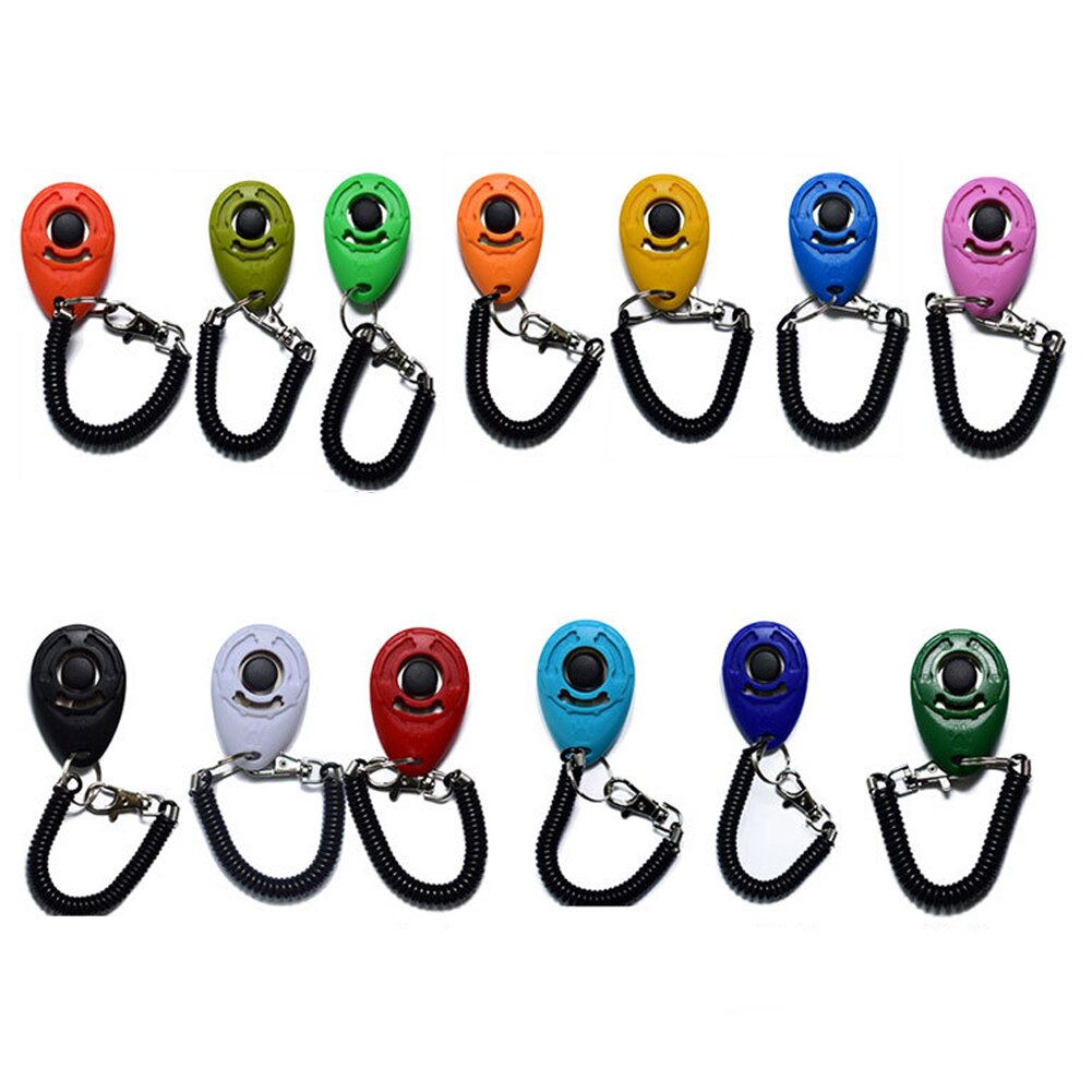 Dog Training Clicker Pet Cat Plastic New Dogs Click Trainer Aid Tools