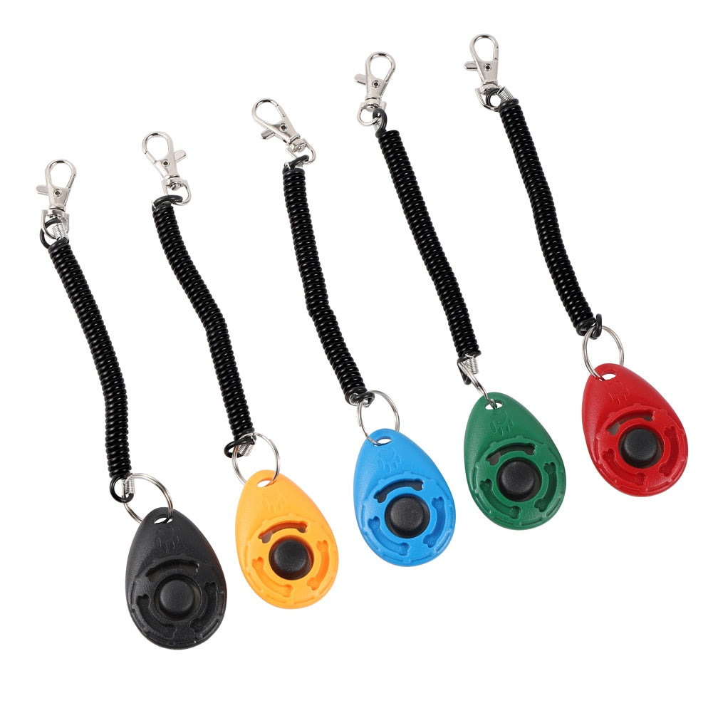 Dog Training Clicker Pet Cat Plastic New Dogs Click Trainer Aid Tools