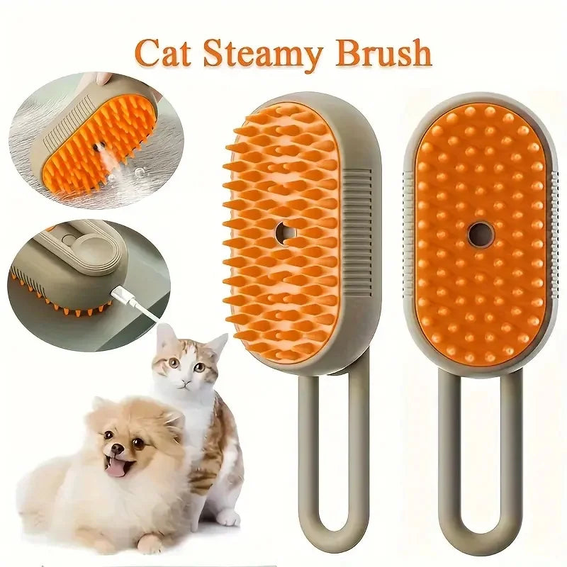 Pet Cleaning Spray Comb, Pet Undercoat Hair Removal Slicker Brush For