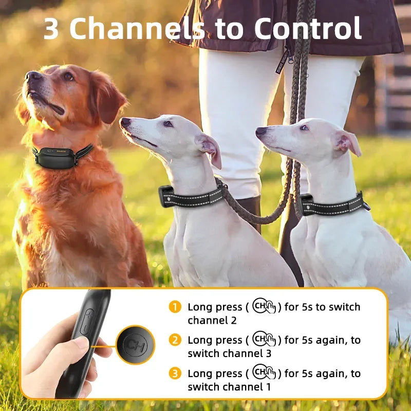 ROJECO Electric Dog Training Collar Digital Rechargeable Remote