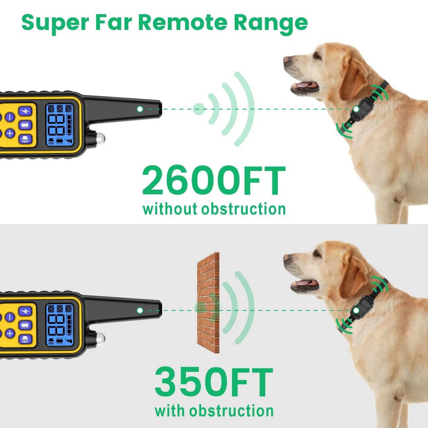 Electric Dog Training Collar Waterproof Dog Bark Collar Pet With