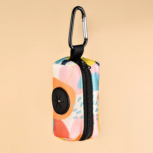 Abstract Designer Print Cute Design Pet Poop Bag Holder Dispenser