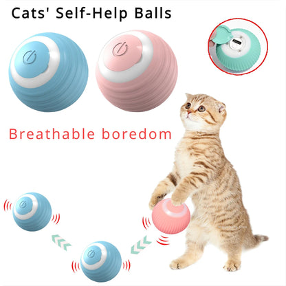 Interactive Cat Toy Ball 360° Automatic Rotating Rolling Ball