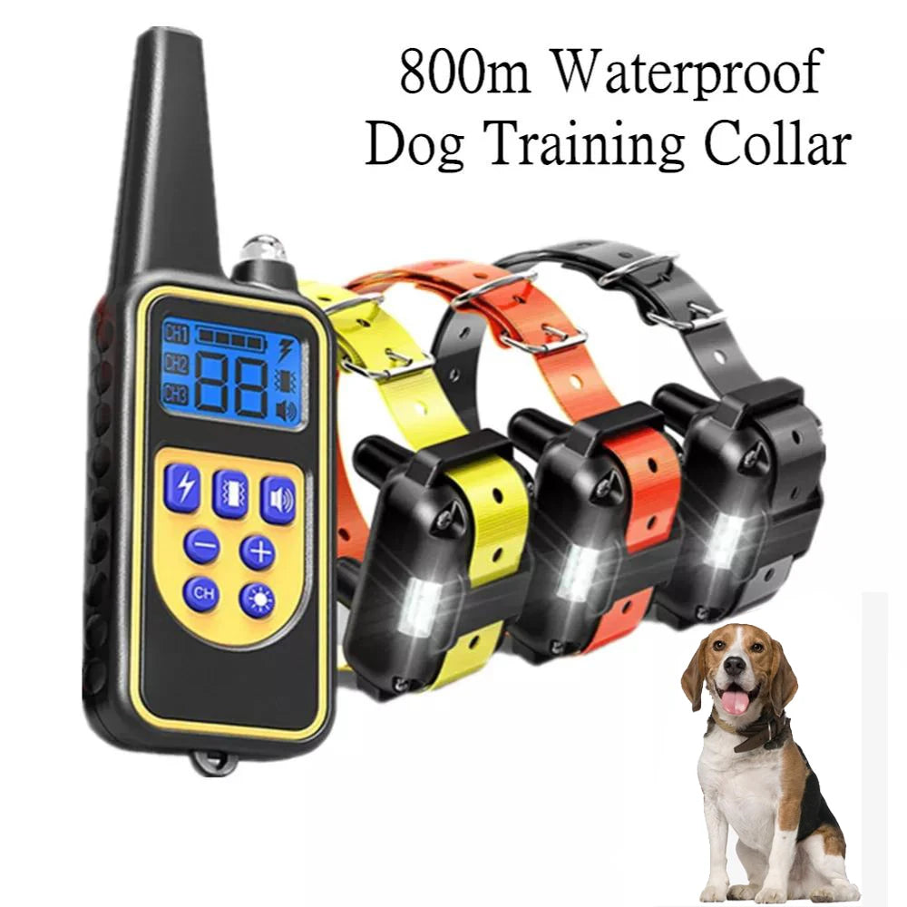 Electric Dog Training Collar Waterproof Dog Bark Collar Pet With